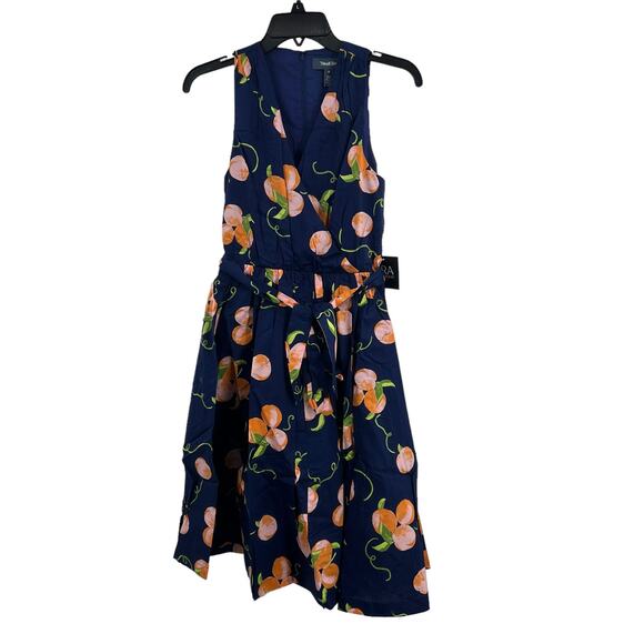 ModCloth Sweet Peaches Instant Energy Faux-Wrap Dress Size 0 New - Picture 1 of 6